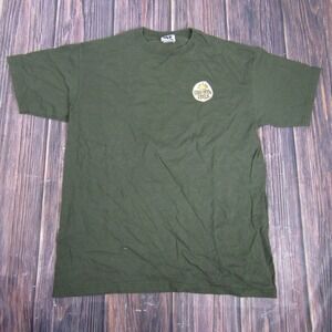 Old Guys Rule Shirt Mens Large Green It's Good To Be King Graphic Funny Dad Tee